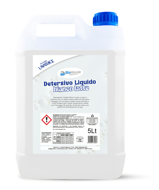 BioHouse - Detersivo Lavatrice Bianco Latte