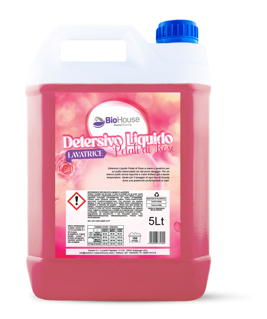 BioHouse - Detersivo Lavatrice Petali di Rose