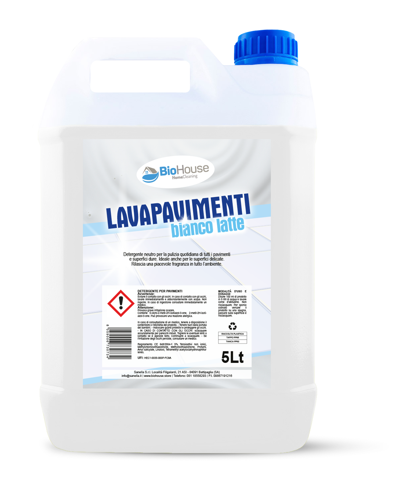 Bio House - Lavapavimenti Bianco Latte