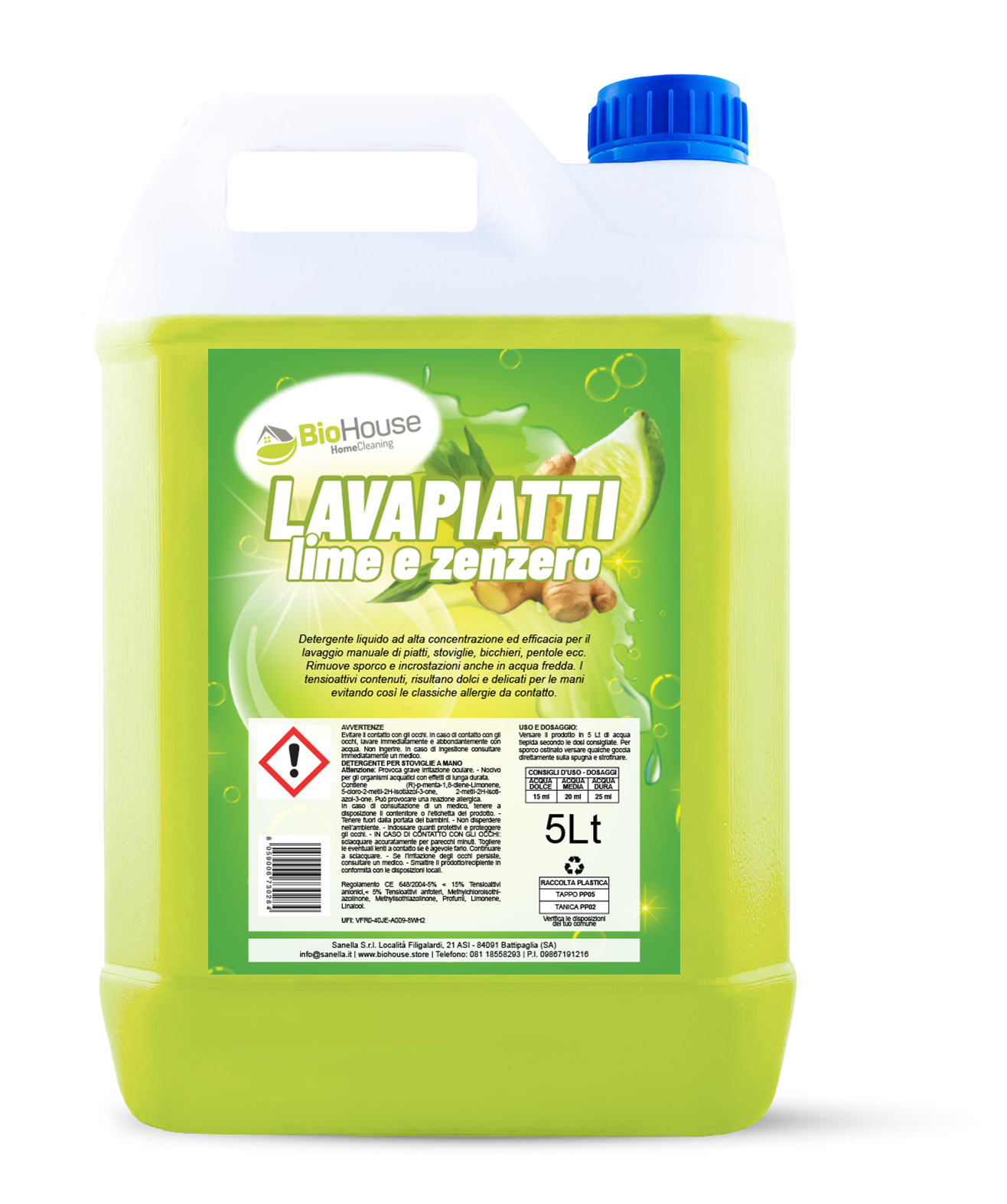Bio House - Lavapiatti Lime e Zenzero