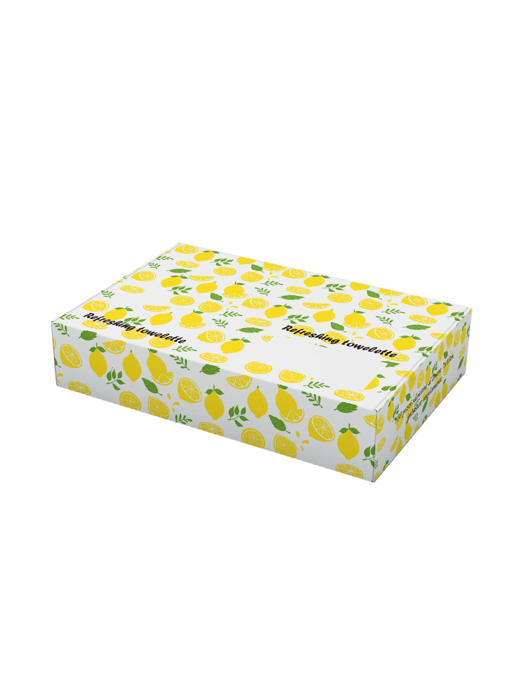 BOX 100 SALVIETTINE RINFRESCANTI MONOUSO AL LIMONE 10pz