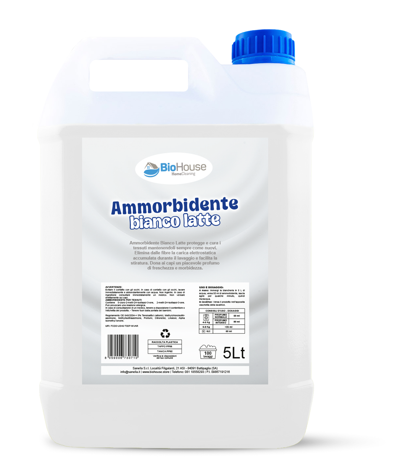 Bio House - Ammorbidente Bianco Latte