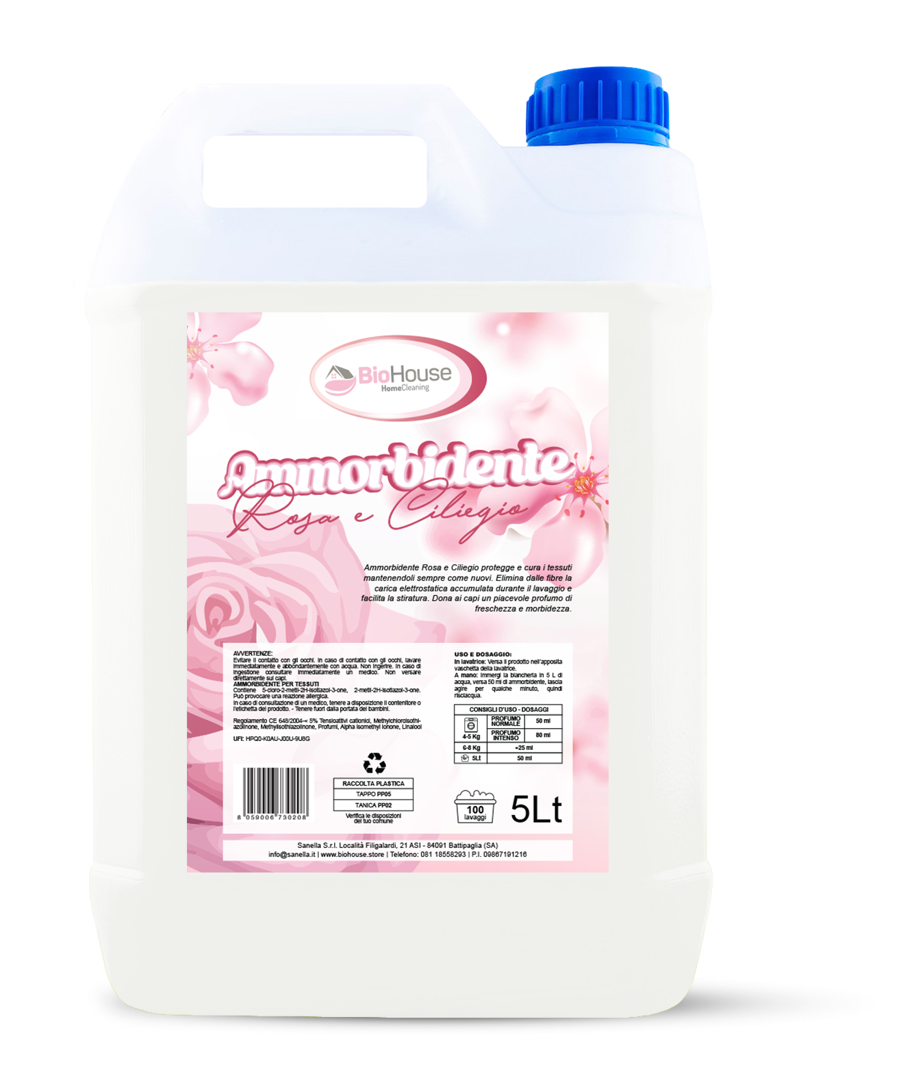 Bio House - Ammorbidente Rosa e Ciliegio