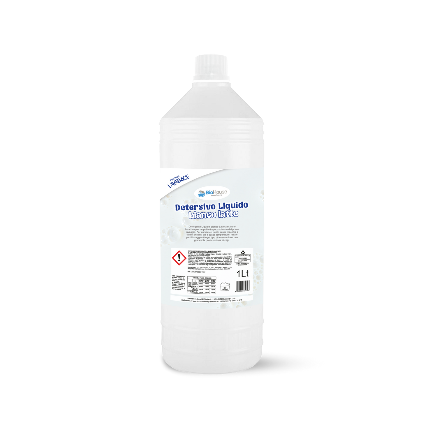 BioHouse - Detersivo Lavatrice Bianco Latte