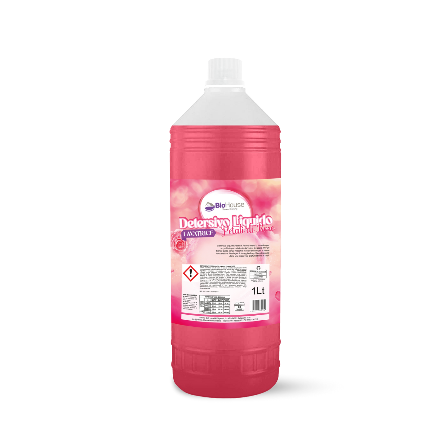 BioHouse - Detersivo Lavatrice Petali di Rose