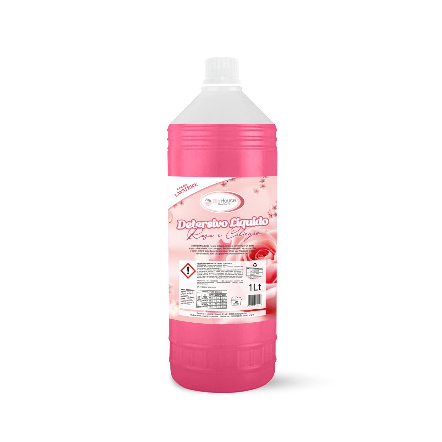 BioHouse - Detersivo Lavatrice Rosa e Ciliegio
