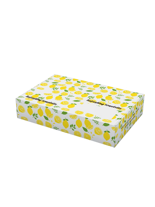 BOX 100 SALVIETTINE RINFRESCANTI MONOUSO AL LIMONE 10pz