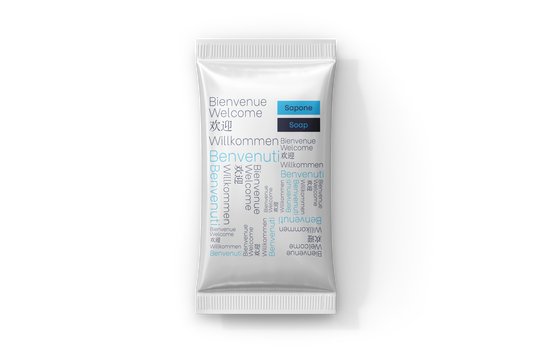 Benvenuti - Sapone rettangolare 500pz